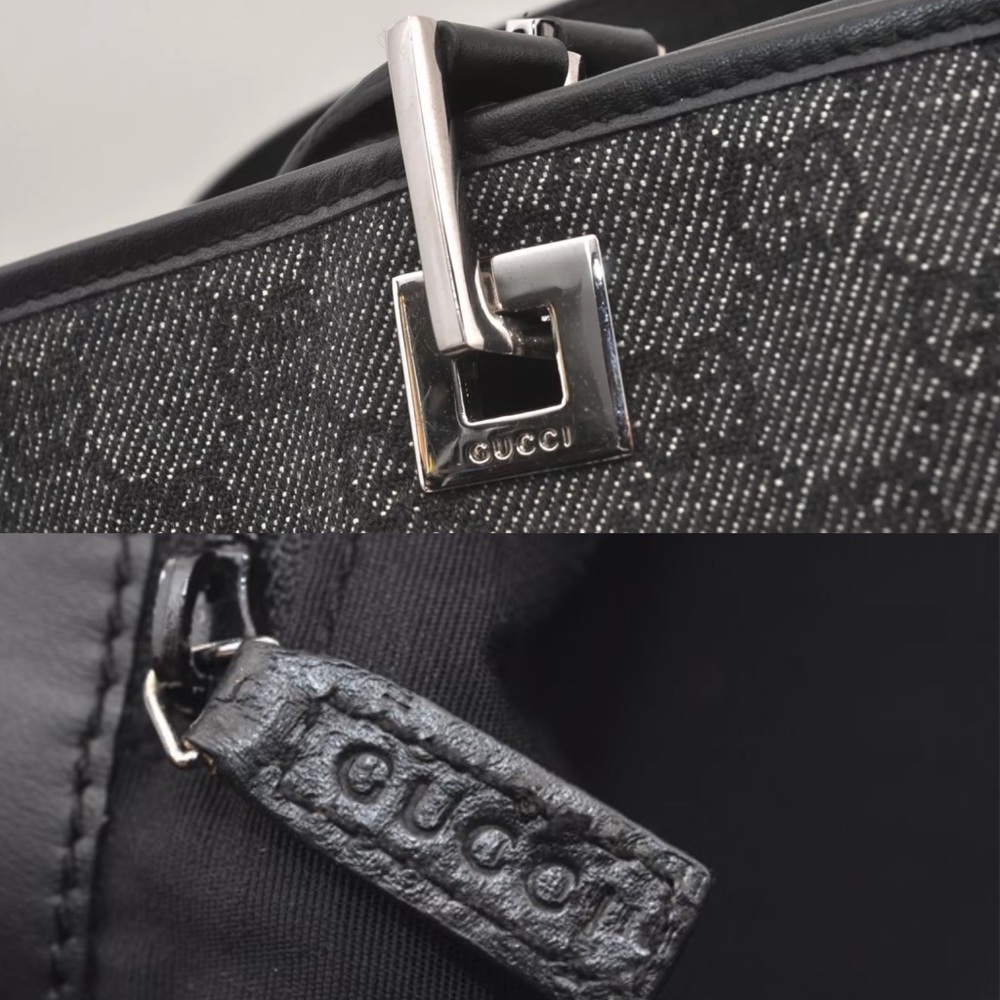 Authentic Black Gucci Large Tote - image 2